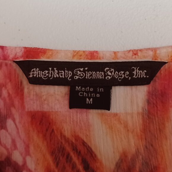 Mushbaby Sienna Rose Lightweight Sheer Animal Print Size Medium - Picture 3 of 11